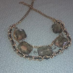 Golden jem rope chain